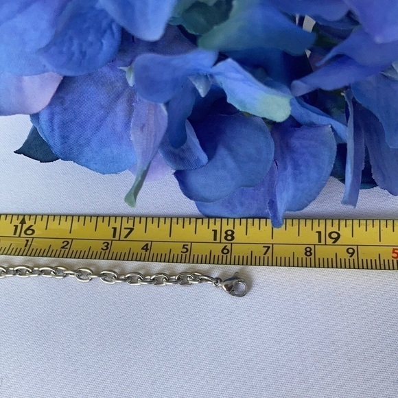 𝅺EVIL Eye Stainless Steel Necklace 18 Inch - Picture 5 of 10